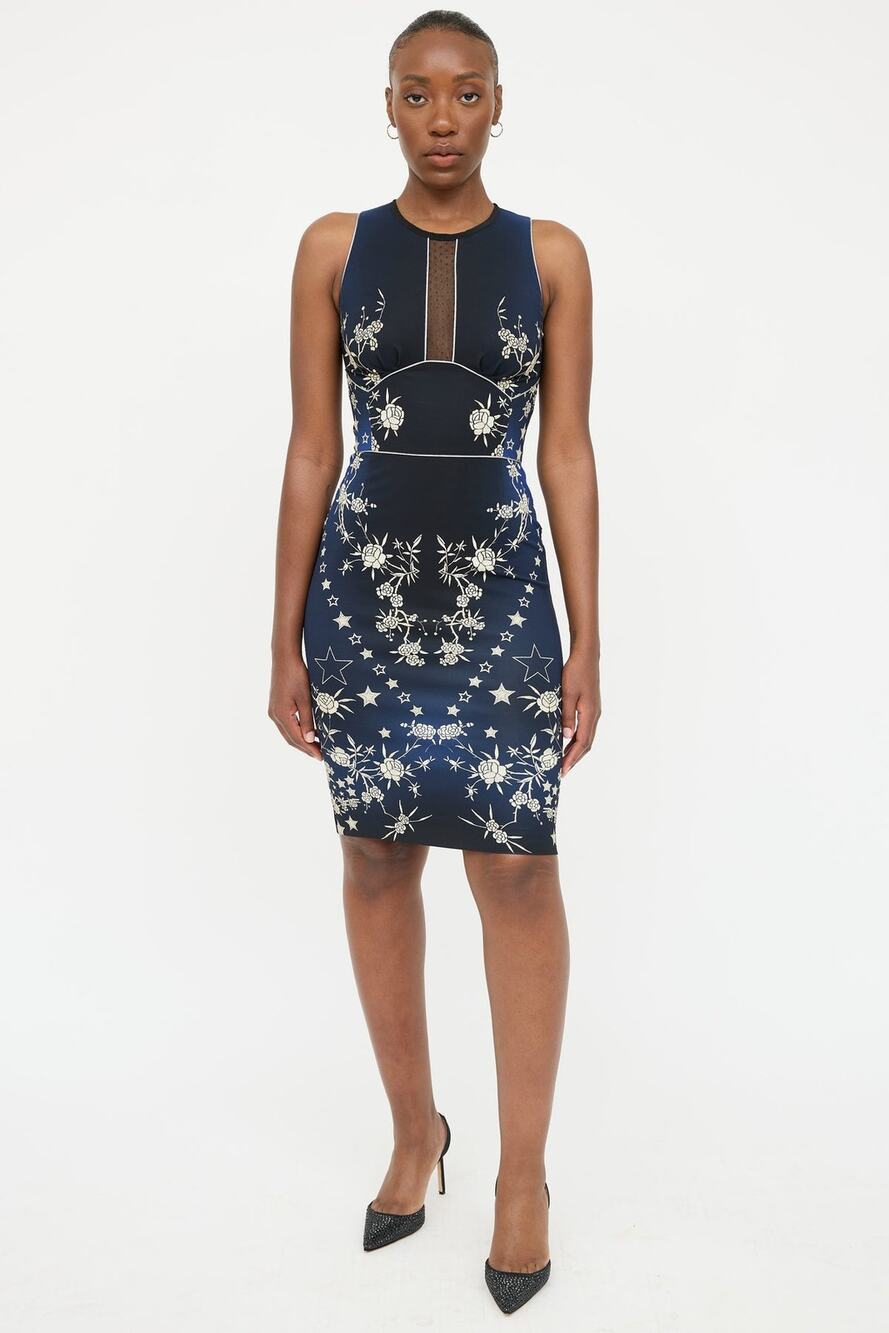 Roberto Cavalli Floral Print Mini Dress